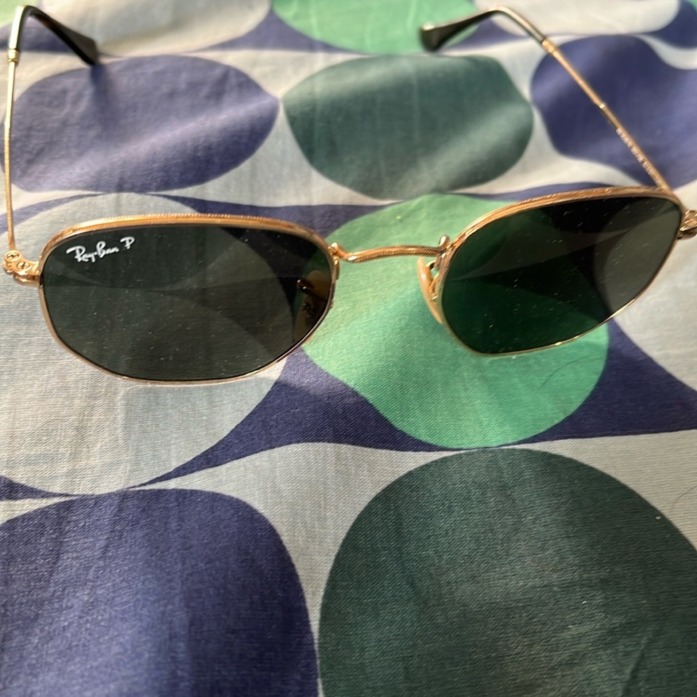 Ray Ban 3548N hexagonal wire frame sunglasses